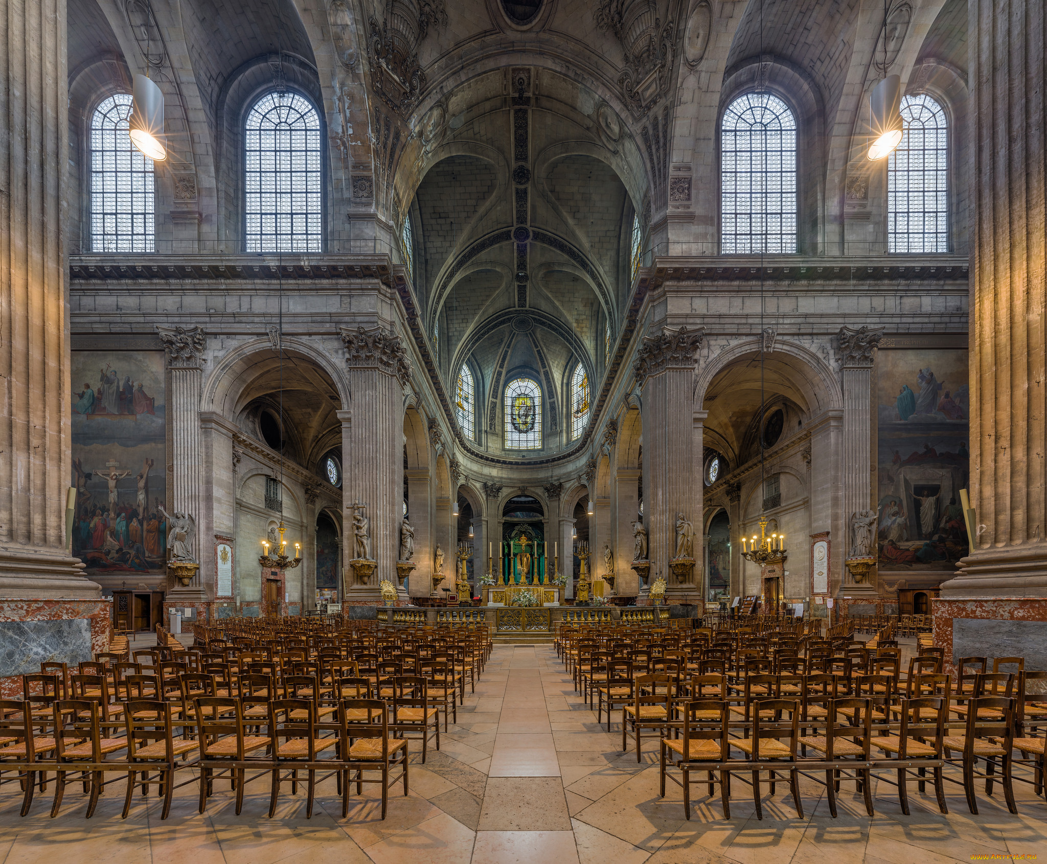 saint sulpice church,  paris,  france, , ,   , , 